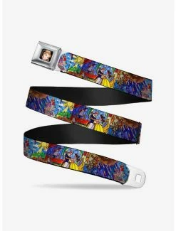 Belts Disney Beauty And The Beast Stained Glass Scenes Seatbelt Belt