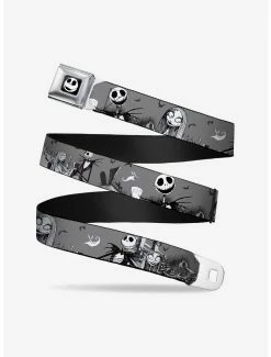 Belts The Nightmare Before Christmas Jack And Sally Cemetery Scene Seatbelt Belt