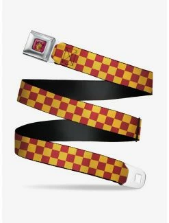 Belts Harry Potter Gryffindor House Checkers Seatbelt Belt