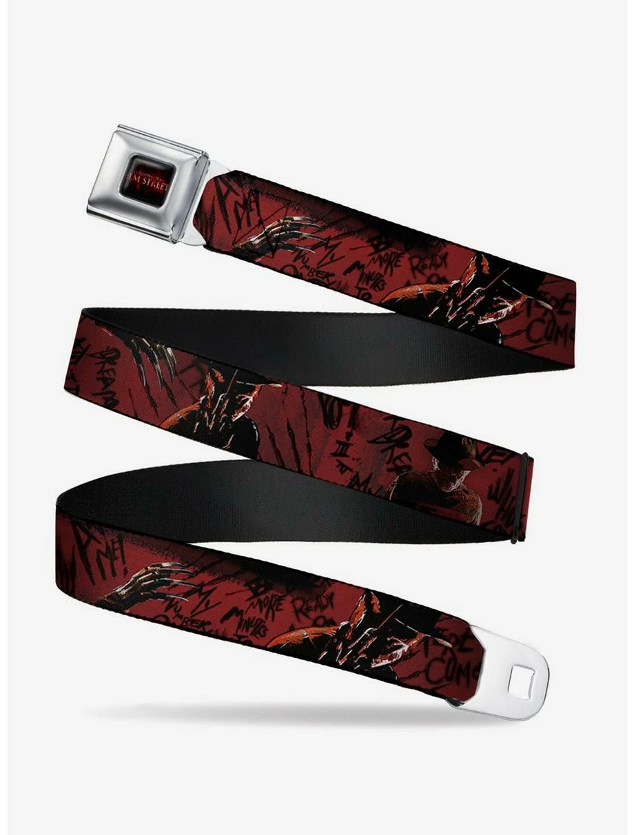 Belts A Nightmare On Elm Street Freddy 4 Poses Quote Scrawls Hand Scratching Youth Seatbelt Belt 3 Belts A Nightmare On Elm Street Freddy 4 Poses Quote Scrawls Hand Scratching Youth Seatbelt Belt