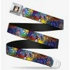Belts Disney Beauty And The Beast Stained Glass Scenes Youth Seatbelt Belt -boxlunch store 12809392 hi