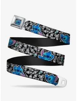 Belts Disney Lilo & Stitch Stitch Poses Mini Scrump Scattered Youth Seatbelt Belt