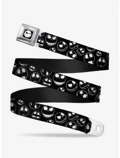 Belts Disney The Nightmare Before Christmas Jack Outline Expressions Scattered Youth Seatbelt Belt
