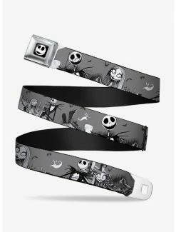 Belts Disney The Nightmare Before Christmas Jack Sally Cemetery Scene Youth Seatbelt Belt