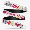 Belts Star Wars Rebel Pilot Rebel Alliance Insignia X-Wing Fighter Youth Seatbelt Belt -boxlunch store 13118004 hi