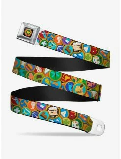 Lanyards Disney Pixar Up Stacked Wilderness Explorers Badges Youth Seatbelt Belt