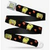 Belts Spongebob Squarepants Love Eyes Hearts Youth Seatbelt Belt -boxlunch store 13127045 hi