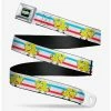 Belts Spongebob Squarepants Mocking Pose Striped Youth Seatbelt Belt -boxlunch store 13127049 hi