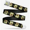 Belts Spongebob Squarepants Pose Flip Black Youth Seatbelt Belt -boxlunch store 13127081 hi