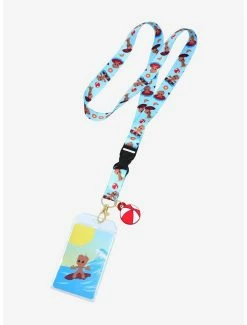 boxlunch store 16 Lanyards Loungefly Marvel Guardians Of The Galaxy Little Groot Beach Lanyard - BoxLunch Exclusive