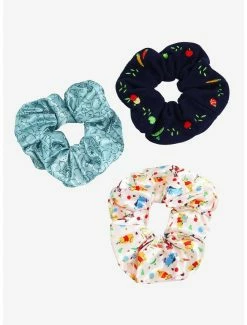 Hair Disney Winnie The Pooh Embroidered Icons Scrunchy Set - BoxLunch Exclusive