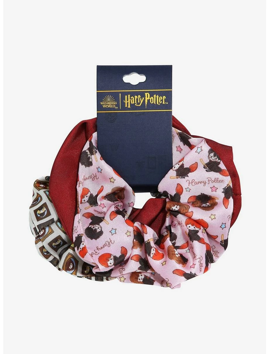 Hair Harry Potter Chibi Wizards & Witches Scrunchy Set - BoxLunch Exclusive 4 Hair Harry Potter Chibi Wizards & Witches Scrunchy Set - BoxLunch Exclusive - Image 2