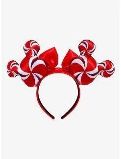 Hair Disney Candy Cane Minnie Mouse Ears - BoxLunch Exclusive -boxlunch store 19131504 av2