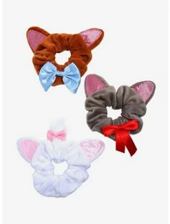 Hair Disney The Aristocats Marie, Toulouse, And Berlioz Scrunchy Set - BoxLunch Exclusive