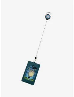 Lanyards Loungefly Studio Ghibli My Neighbor Totoro Stained Glass Retractable Lanyard - BoxLunch Exclusive -boxlunch store 19555462 av2
