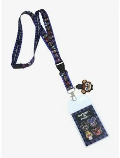 Lanyards Five Nights At Freddy’s Chibi Characters Allover Print Lanyard